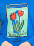 Royal Blue Printed Long - Sleeve Design 11 - Khotwh